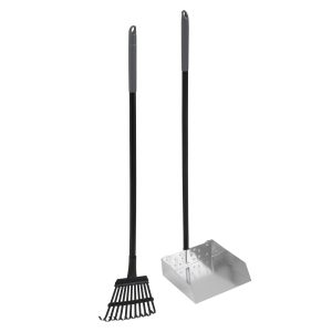 Petmate Clean Response Aluminum Rake & Pan